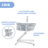Chicco 4in1 Baby Hug Crib / Seat with Lights & Musical Sounds - Grey (SALE)