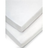 Mamas & Papas Travel Cot Fitted Sheets (Pack of 2) - White