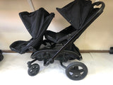 Quinny hubb duo double Pushchair -Ex Display- Black