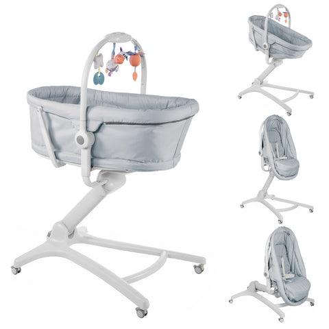 Chicco 4in1 Baby Hug Crib / Seat  - Grey (Sale)