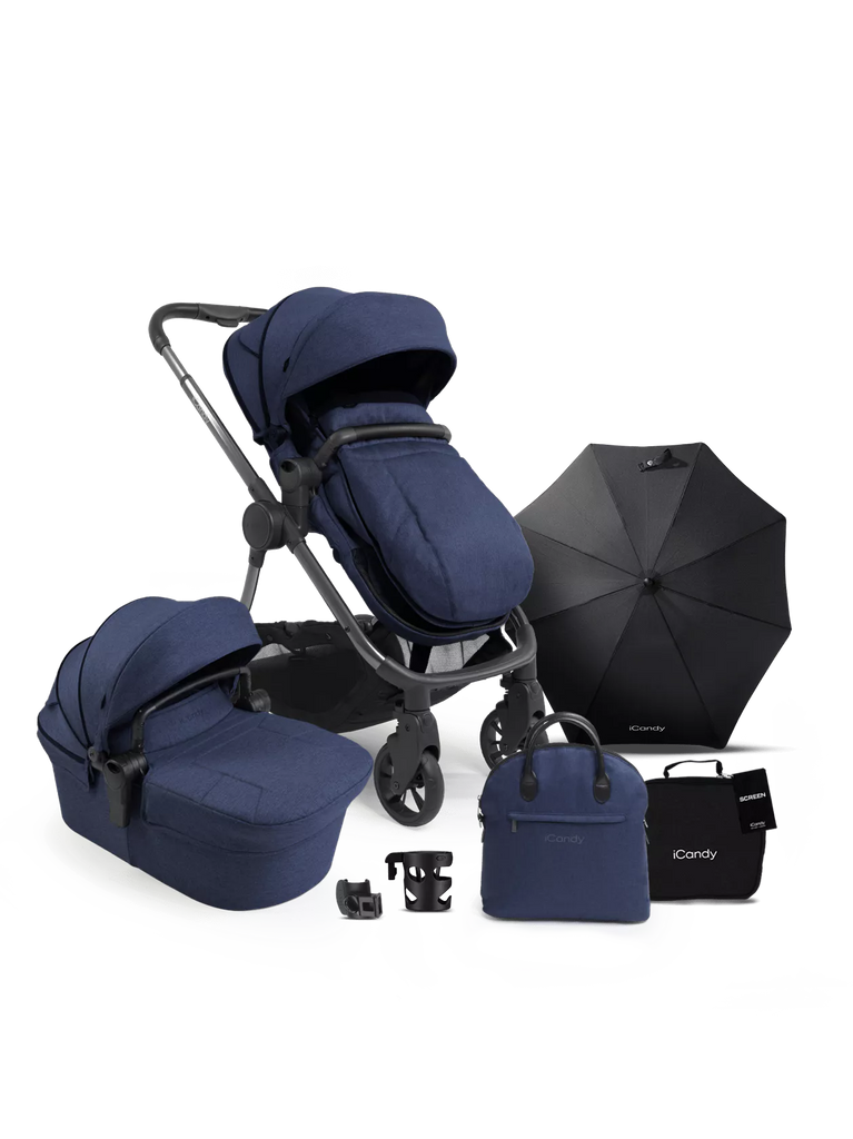 iCandy Lime NAVY PHANTOM Pushchair Complete Bundle Baby Island