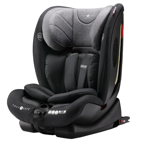 Cozy N Safe- Black/Grey Excalibur Group 1/2/3 25kg Harness Car Seat