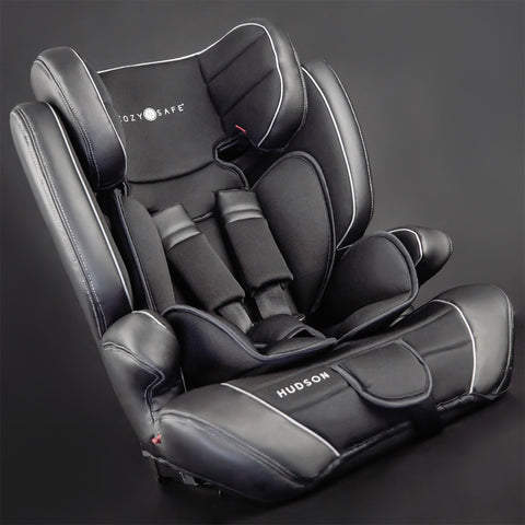 Cozy N Safe- Black Hudson Group 1/2/3 25kg Harness Car Seat