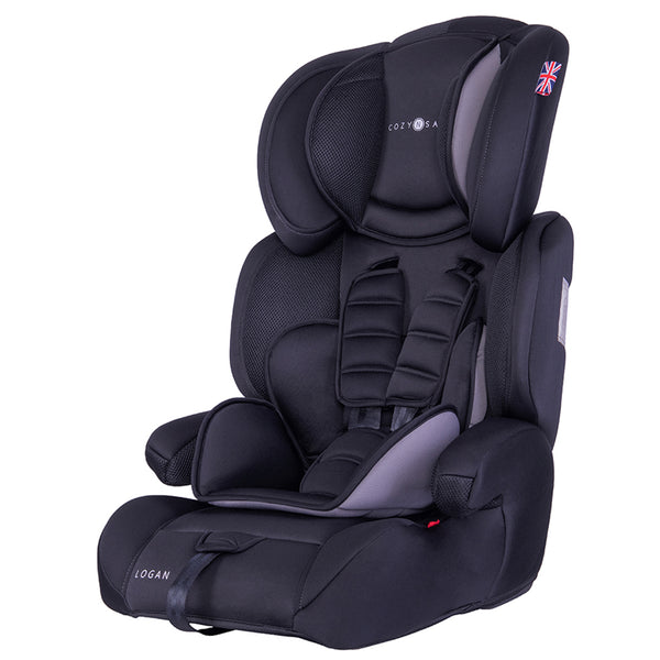 Cozy N Safe- Black/Grey Logan Group 1/2/3 Car Seat
