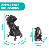 Chicco- Cool Grey Goody Plus Stroller (Clearance)